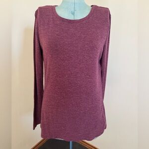 Heathered mauve layering top